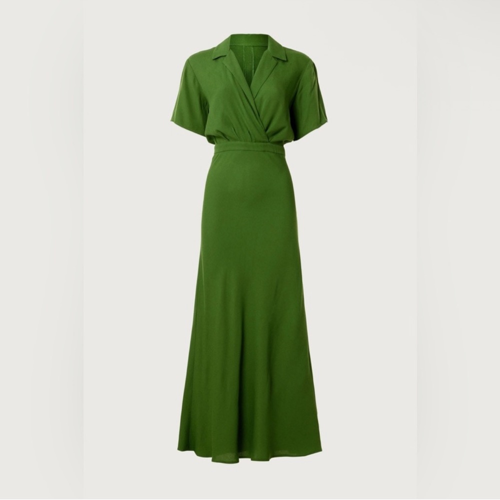 NWT Reformation Danika Dress Palm Green - Size 1x